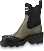 (Women) Louis Vuitton Beaubourg Chelsea Boot 'Black Green' 1A9GYP (Women) Louis Vuitton Beaubourg Chelsea Boot 'Black Green' 1A9GYP