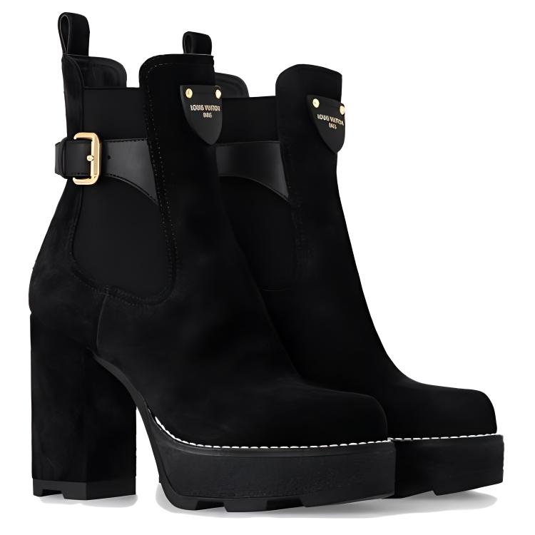 Lookbook (W) Louis Vuitton Beaubourg Chelsea Boot ''Zwart Kalfsleer Comfort Hak'' 1ACJY2