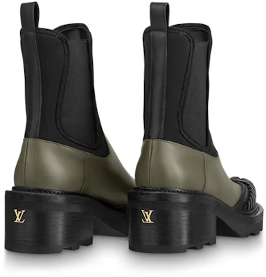 (W) Sepatu Boot Louis Vuitton Beaubourg Chelsea 'Hitam Hijau' 1A9GYP Shop (W) Sepatu Boot Louis Vuitton Beaubourg Chelsea 'Hitam Hijau' 1A9GYP