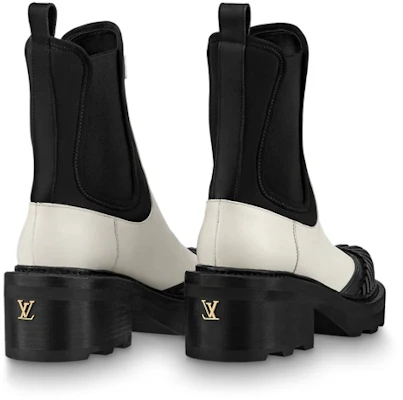 (W) Louis Vuitton Beaubourg Chelsea Boot 'Hitam dan Putih' 1A9GYA Shop (W) Louis Vuitton Beaubourg Chelsea Boot 'Hitam dan Putih' 1A9GYA