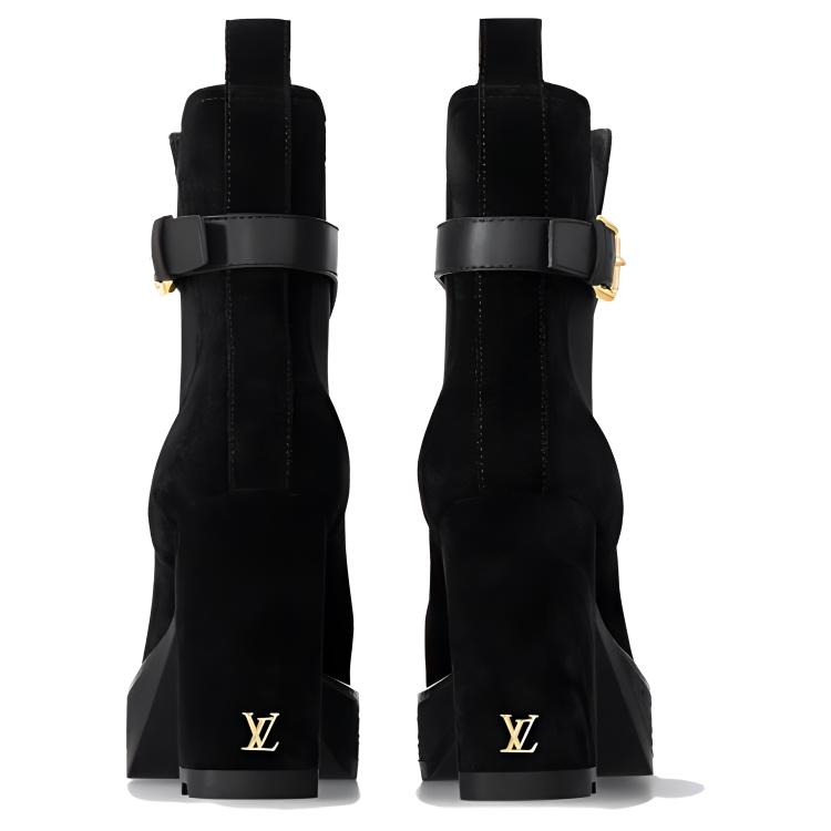 Purchase (W) Louis Vuitton Beaubourg Chelsea Boot ''Zwart Kalfsleer Comfort Hak'' 1ACJY2