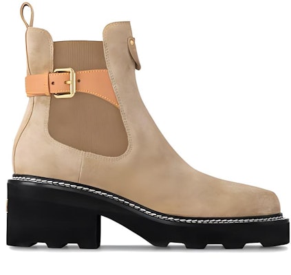 (W) Louis Vuitton Beaubourg Chelsea Boot 'Coklat Hitam Beludru' 1ACKD1 Order (W) Louis Vuitton Beaubourg Chelsea Boot 'Coklat Hitam Beludru' 1ACKD1