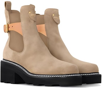 (W) Bota Louis Vuitton Beaubourg Chelsea 'Terciopelo Marrón Negro' 1ACKD1 Lookbook (W) Bota Louis Vuitton Beaubourg Chelsea 'Terciopelo Marrón Negro' 1ACKD1