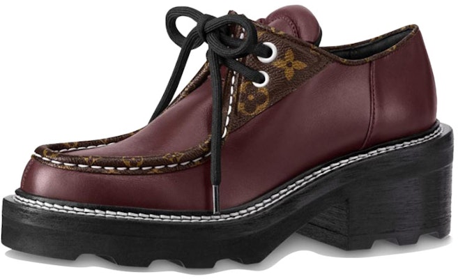 (Women) Louis Vuitton Beaubourg Derby 'Burgundy' 1A7S44 Buy (Women) Louis Vuitton Beaubourg Derby 'Burgundy' 1A7S44