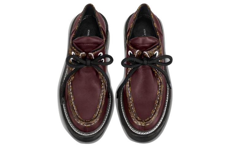 Shop (W) Louis Vuitton Beaubourg Derby 'Burgundy' Pria 1A7S44