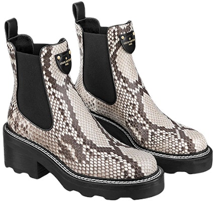 (Women) Louis Vuitton Beaubourg Platform Ankle Boot 'Python Black Brown' 1A95EN Lookbook (Women) Louis Vuitton Beaubourg Platform Ankle Boot 'Python Black Brown' 1A95EN