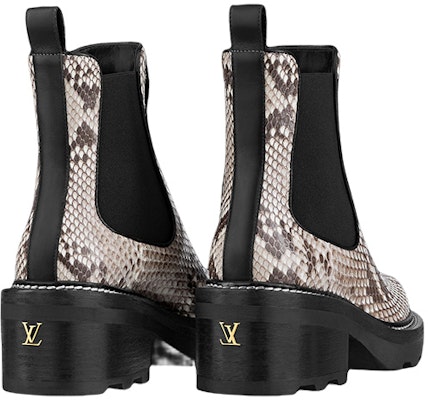 (Women) Louis Vuitton Beaubourg Platform Ankle Boot 'Python Black Brown' 1A95EN Shop (Women) Louis Vuitton Beaubourg Platform Ankle Boot 'Python Black Brown' 1A95EN