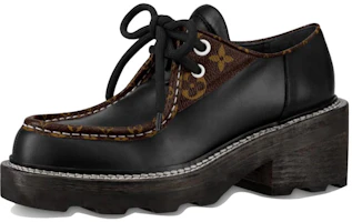 (Women) Louis Vuitton Beaubourg Platform Derby 'Black' 1A5SO7 (Women) Louis Vuitton Beaubourg Platform Derby 'Black' 1A5SO7