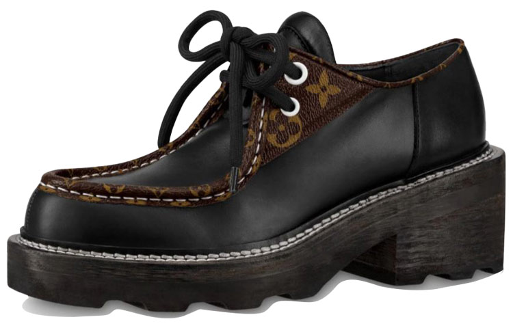 (Women) Louis Vuitton Beaubourg Platform Derby 'Black' 1A5SO7