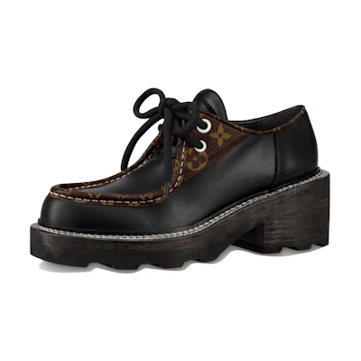 (W) LV Beaubourg Platform Derby 'Black'