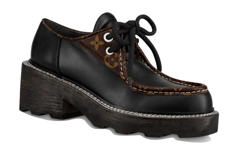 Order (W) 路易威登博堡厚底德比鞋“黑色” 1A5SO7