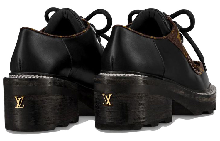 Lookbook (W) 路易威登博堡厚底德比鞋“黑色” 1A5SO7