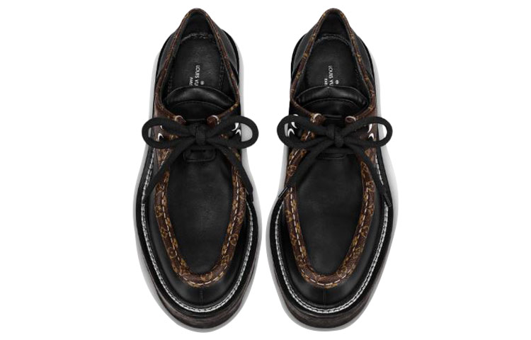 Shop (W) 路易威登博堡厚底德比鞋“黑色” 1A5SO7