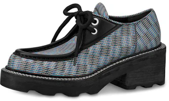 (Women) Louis Vuitton Beaubourg Platform Derby Shoes 'Blue Plaid Print' 1A5SP2 (Women) Louis Vuitton Beaubourg Platform Derby Shoes 'Blue Plaid Print' 1A5SP2