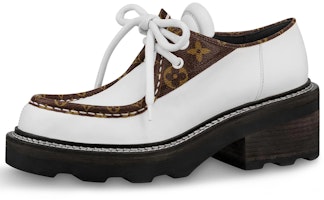 (Women) Louis Vuitton Beaubourg Platform Derby Shoes 'White' 1A5SNU (Women) Louis Vuitton Beaubourg Platform Derby Shoes 'White' 1A5SNU