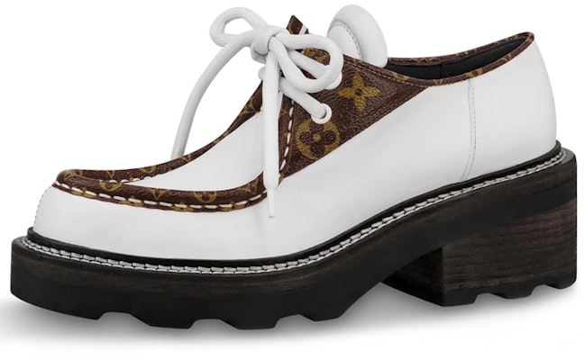 (Women) Louis Vuitton Beaubourg Platform Derby Shoes 'White' 1A5SNU Buy (Women) Louis Vuitton Beaubourg Platform Derby Shoes 'White' 1A5SNU