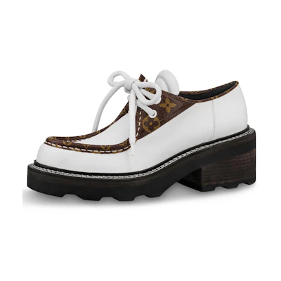 (W) LV Beaubourg Platform Derby Shoes 'White'