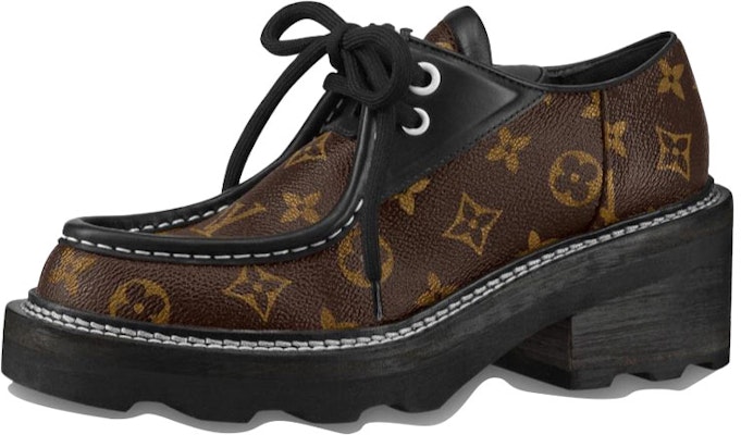 (Women) Louis Vuitton Beaubourg Platform Derby Shoes 'Brown' 1A5SS0 Buy (Women) Louis Vuitton Beaubourg Platform Derby Shoes 'Brown' 1A5SS0