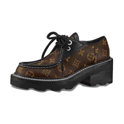 (W) LV Beaubourg Platform Derby Shoes 'Brown'