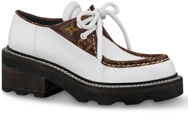 (Women) Louis Vuitton Beaubourg Platform Derby Shoes 'White' 1A5SNU Order (Women) Louis Vuitton Beaubourg Platform Derby Shoes 'White' 1A5SNU
