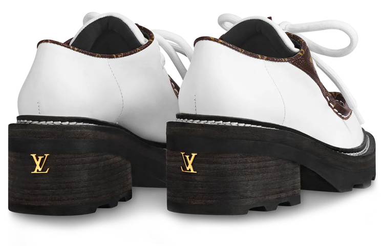 Shop (W) Zapatos Louis Vuitton Beaubourg Platform Derby 'Blancos' 1A5SNU