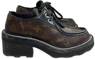 (W) Sepatu Derby Louis Vuitton Beaubourg Platform 'Coklat' 1A5SS0 Shop (W) Sepatu Derby Louis Vuitton Beaubourg Platform 'Coklat' 1A5SS0