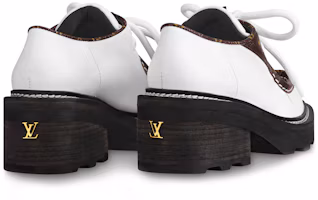 Shop (W) Louis Vuitton Beaubourg Derby Plateforme Chaussures ''Blanc'' 1A5SNU