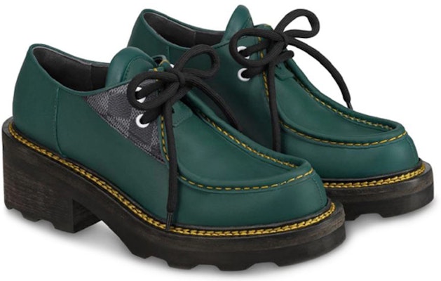 (Women) Louis Vuitton Beaubourg Platform Sneaker 'Lake Green' 1A5SSH Lookbook (Women) Louis Vuitton Beaubourg Platform Sneaker 'Lake Green' 1A5SSH