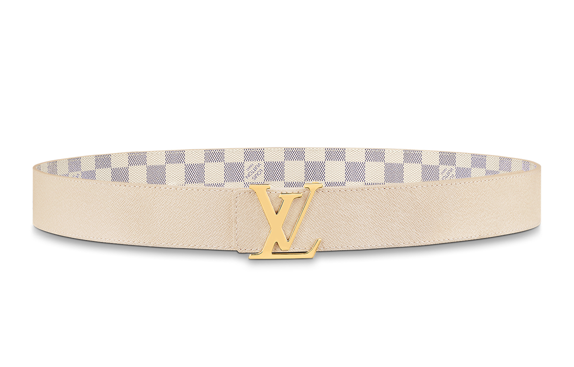 (Women) Louis Vuitton Beige Leather Fashion Belt 4cm Width M0325T 圖 3