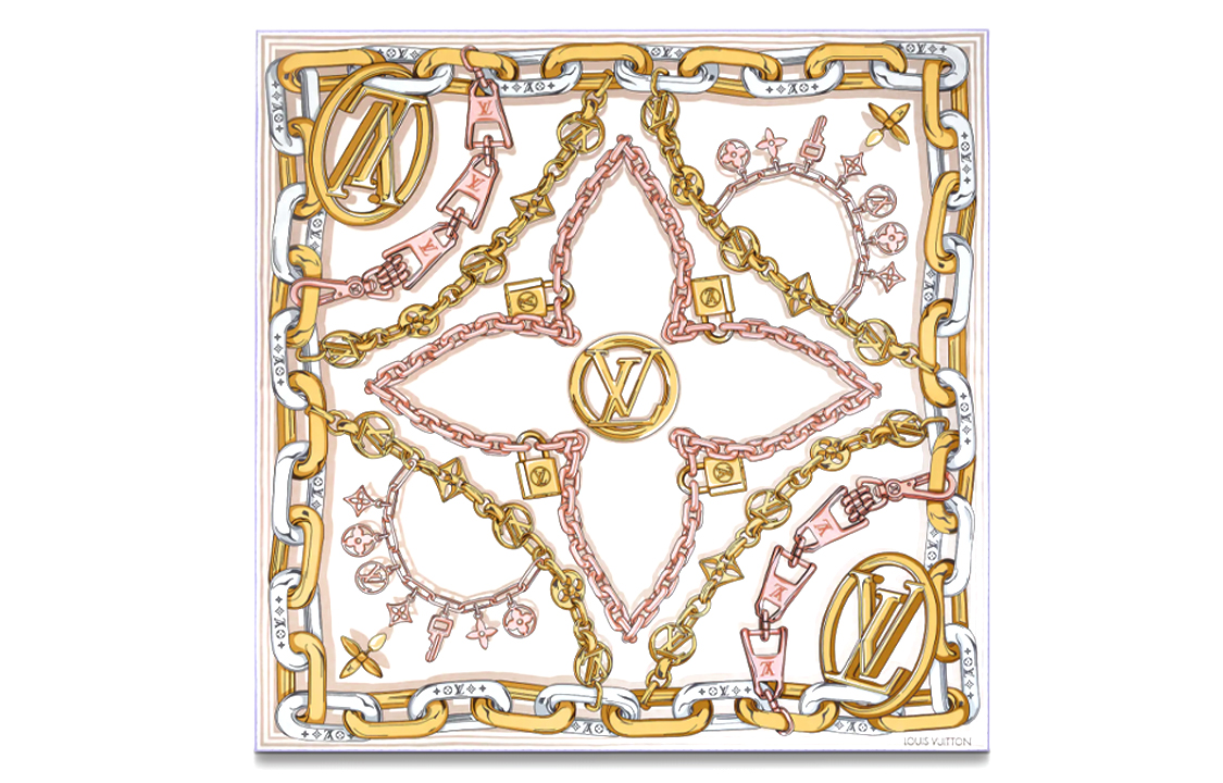(Women) Louis Vuitton Bejeweled Soft Elegant Scarf Multicolor  Accessory. M77655 圖 2