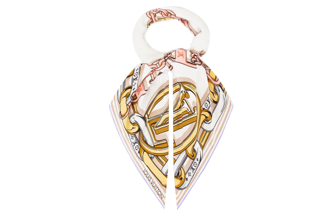 (Women) Louis Vuitton Bejeweled Soft Elegant Scarf Multicolor  Accessory. M77655 圖 3