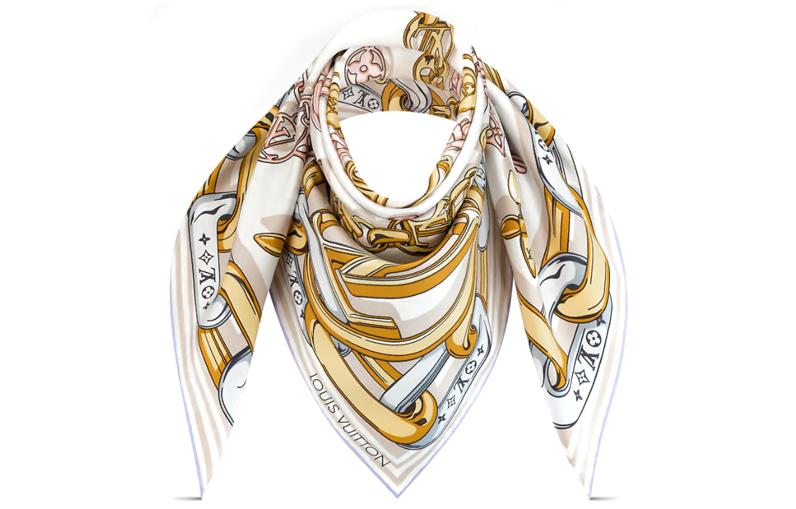 (Women) Louis Vuitton Bejeweled Soft Elegant Scarf Multicolor  Accessory. M77655 圖 4