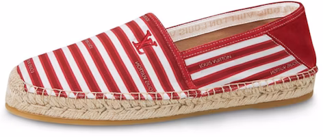 Louis Vuitton LV Bidart espadrille Shoes 'Red White Beige' 1A5ZOA Louis Vuitton LV Bidart espadrille Shoes 'Red White Beige' 1A5ZOA