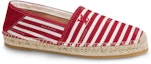 Order Kasut Espadrille Louis Vuitton LV Bidart 'Merah Putih Coklat Air Tawar' 1A5ZOA