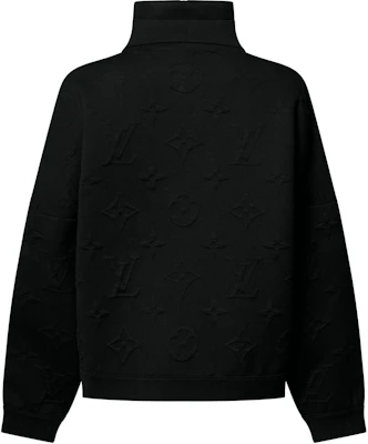 (W) Jersey Tejido de Cuello Alto Media Cremallera Negro con Relieve LOUIS VUITTON 1AGCKT Lookbook (W) Jersey Tejido de Cuello Alto Media Cremallera Negro con Relieve LOUIS VUITTON 1AGCKT
