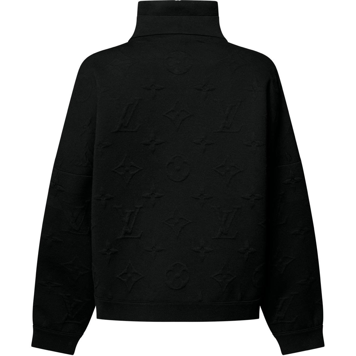 Lookbook (W) SUÉTER LOUIS VUITTON Negro Relieve Tejido Cuello Alto Cremallera Media 1AGCKO