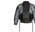 Details for (W) Louis Vuitton Jaket Kulit Hitam Embossed dengan Ritsleting 1A62UF