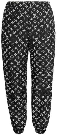 women-louis-vuitton-black-hollow-print-jogger-pants-1-a5-tsh