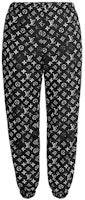 (Women) Louis Vuitton Black Hollow Print Jogger Pants 1A5TSH (Women) Louis Vuitton Black Hollow Print Jogger Pants 1A5TSH