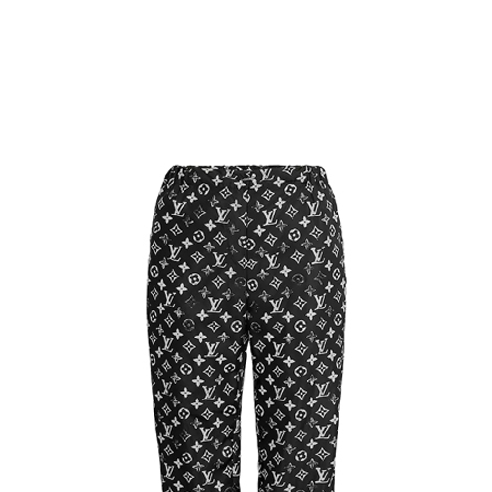 Details for (W) Louis Vuitton Seluar Jogger Cetakan Berongga Hitam 1A5TSH