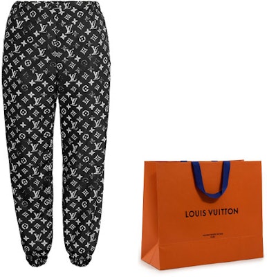 (W) Louis Vuitton Seluar Jogger Cetakan Berongga Hitam 1A5TSH Cheap (W) Louis Vuitton Seluar Jogger Cetakan Berongga Hitam 1A5TSH