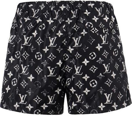(W) 루이 비통 블랙 로고 프린트 스트레이트 핏 캐주얼 반바지 1A5TSP Shop (W) 루이 비통 블랙 로고 프린트 스트레이트 핏 캐주얼 반바지 1A5TSP