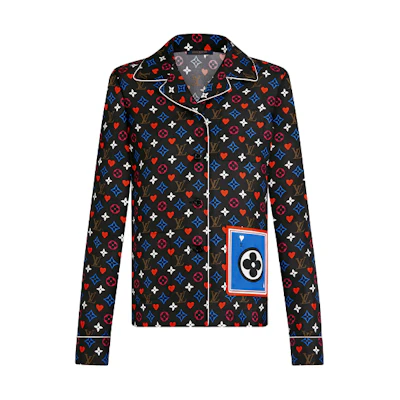 (Women) LOUIS VUITTON Black Long Sleeve Poker Pocket Jacket 1A8LVW