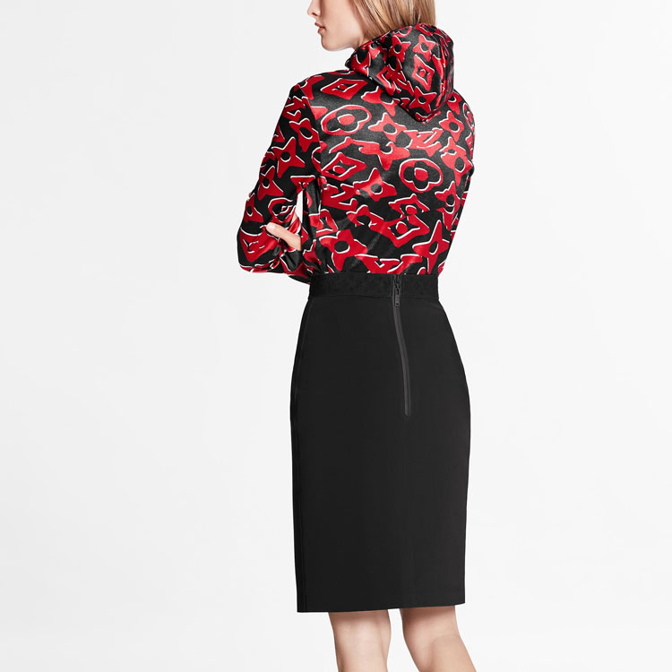 Shop (W) 路易威登黑色中长款直筒休闲半裙 1A8KQ3