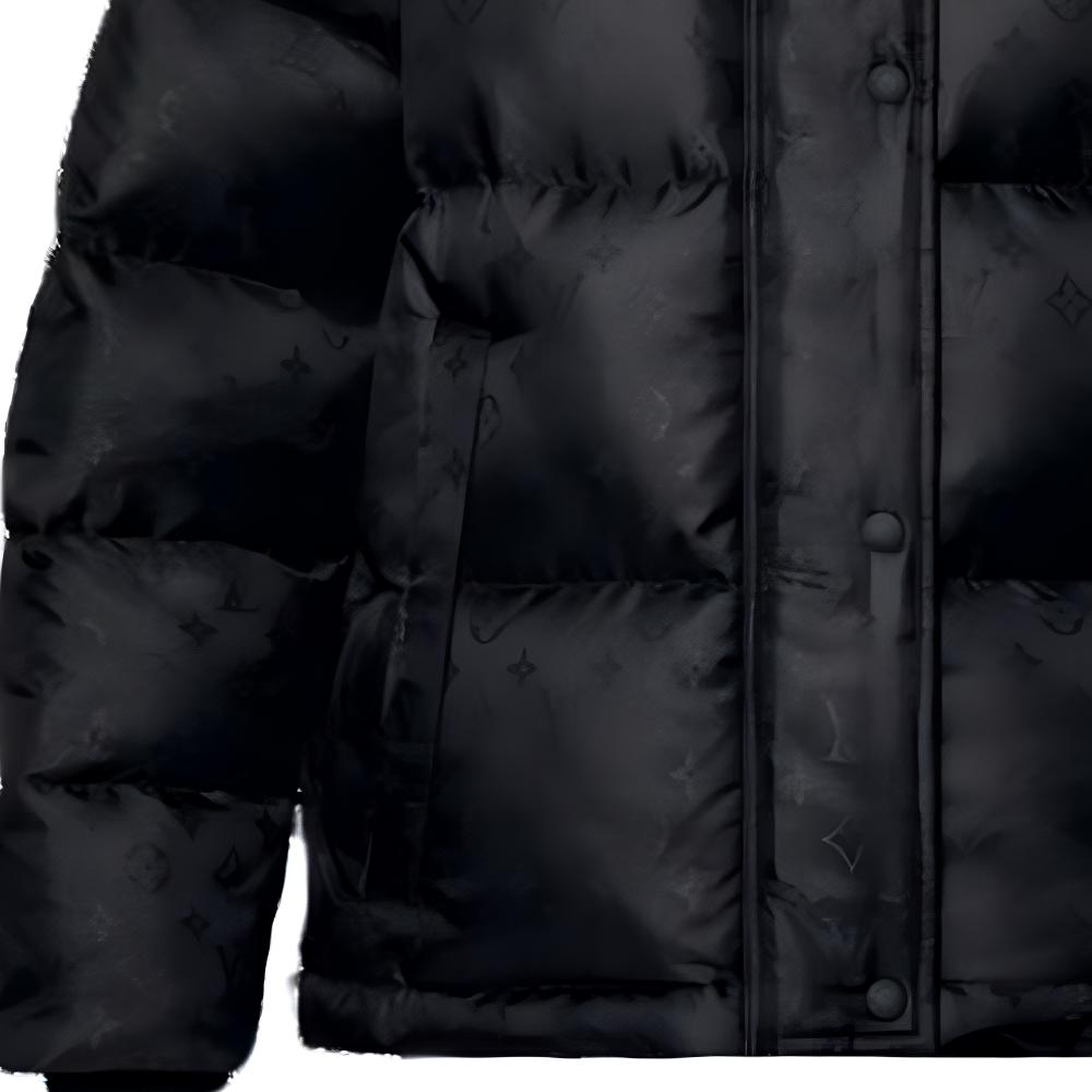 Details for (W) Chaqueta Louis Vuitton Negra Monograma con Capucha Desmontable. 1AGAEJ