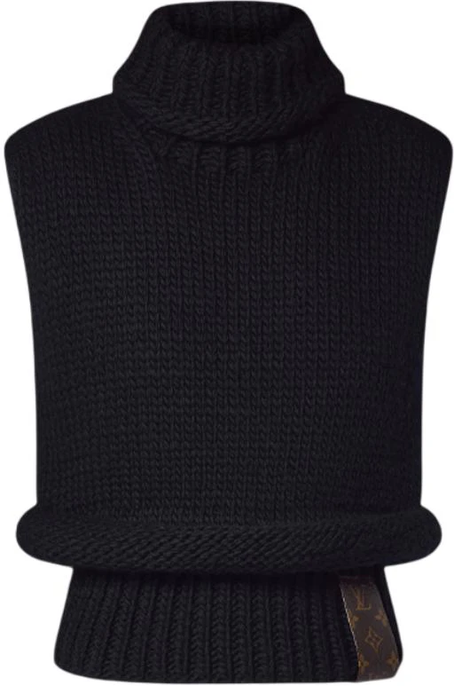 women-louis-vuitton-black-sleeveless-turtleneck-sweater-pullover-1-afuco