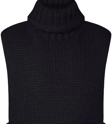 (W) LOUIS VUITTON 黑色無袖高領毛衣 1AFUCN Sizing (W) LOUIS VUITTON 黑色無袖高領毛衣 1AFUCN