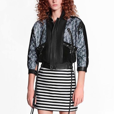 (W) 루이비통 블랙 스트라이프 슬림핏 캐주얼 롱 드레스 1A62T3 Lookbook (W) 루이비통 블랙 스트라이프 슬림핏 캐주얼 롱 드레스 1A62T3