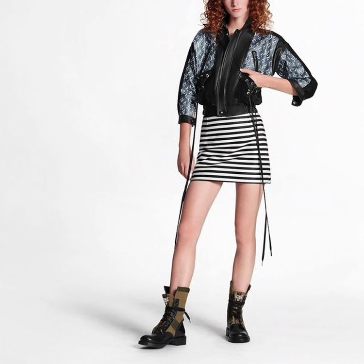 Shop (W) 路易威登黑色条纹修身休闲长裙 1A62T3