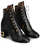 Lookbook (W) Louis Vuitton Bliss Monogram Enkelboot ''Zwart Patent Canvas & Kalfsleer'' 1A855N